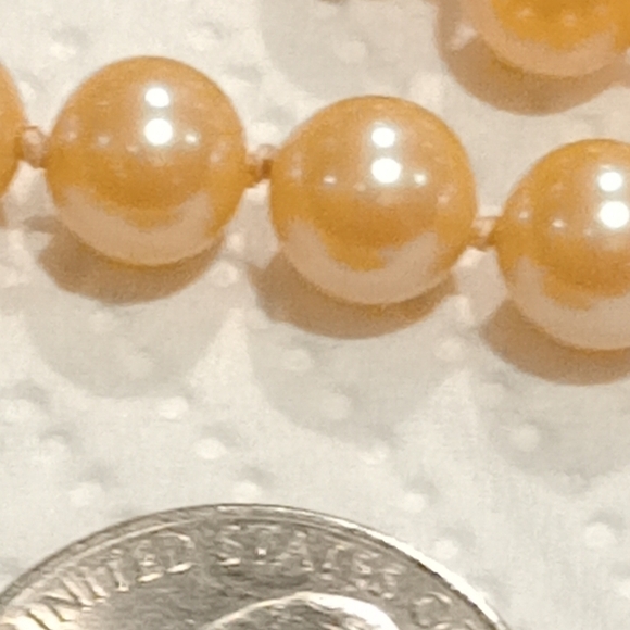 Vintage Handknotted Pearl Necklace With Sterling Clasp - Picture 12 of 15